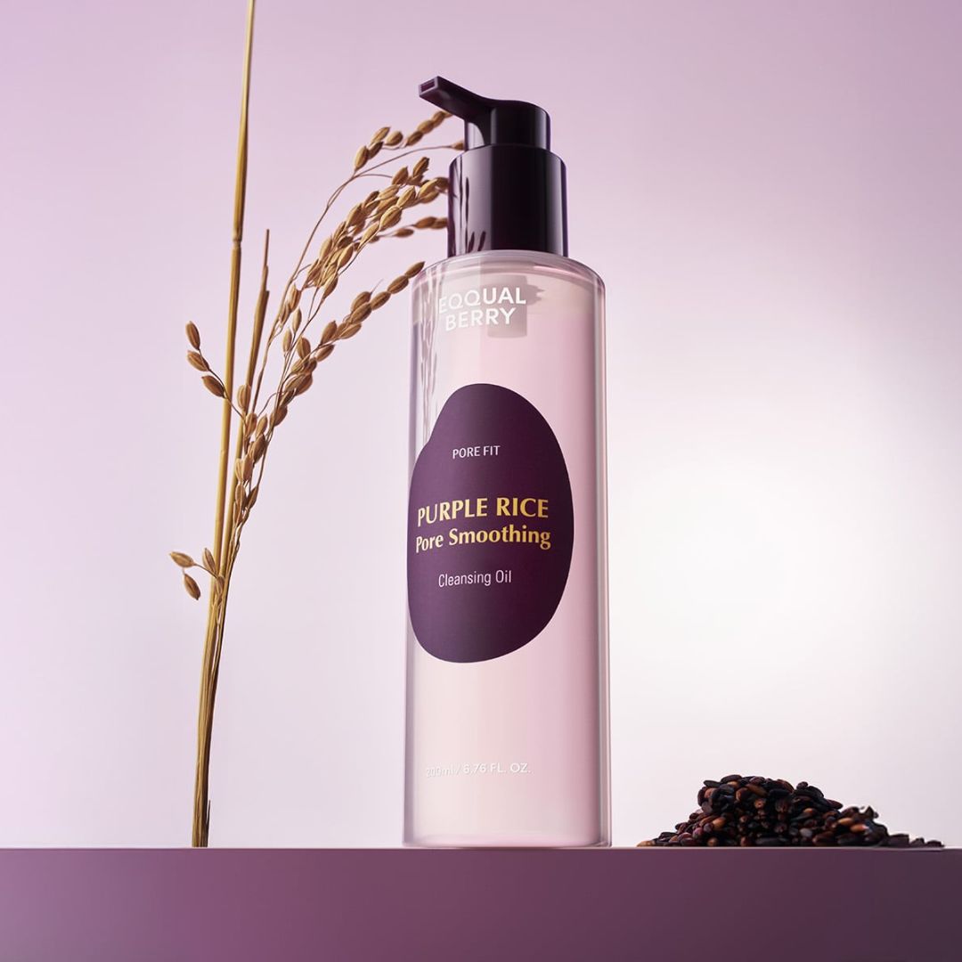EQQUALBERRY-Purple-Rice-Pore-Smoothing-Cleansing-Oil