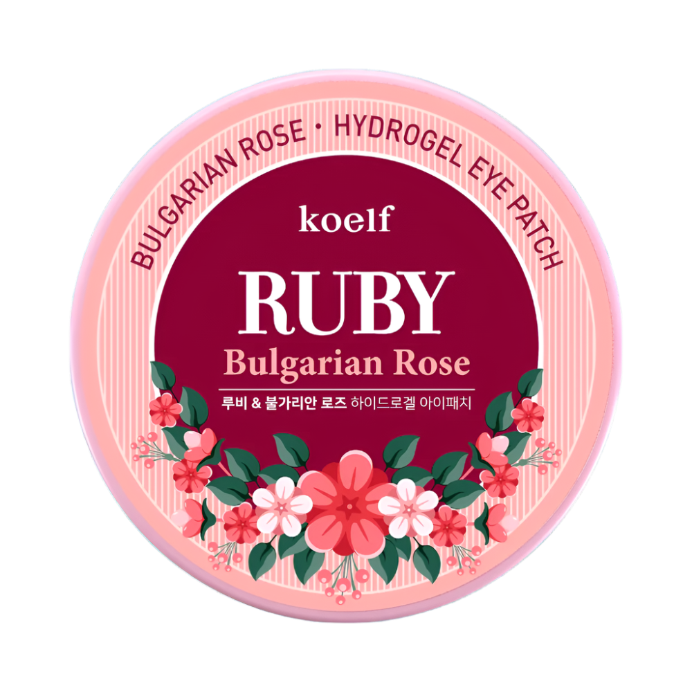 PETITFEE - koelf Ruby & Bulgarian Rose Eye Patch 60pcs - Szemkörnyékápoló tapasz