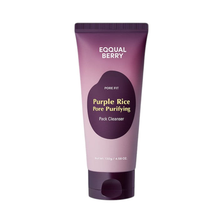 EQQUALBERRY - Purple Rice Purifying Pack Cleanser - Kétfunkciós arctisztító - 130g