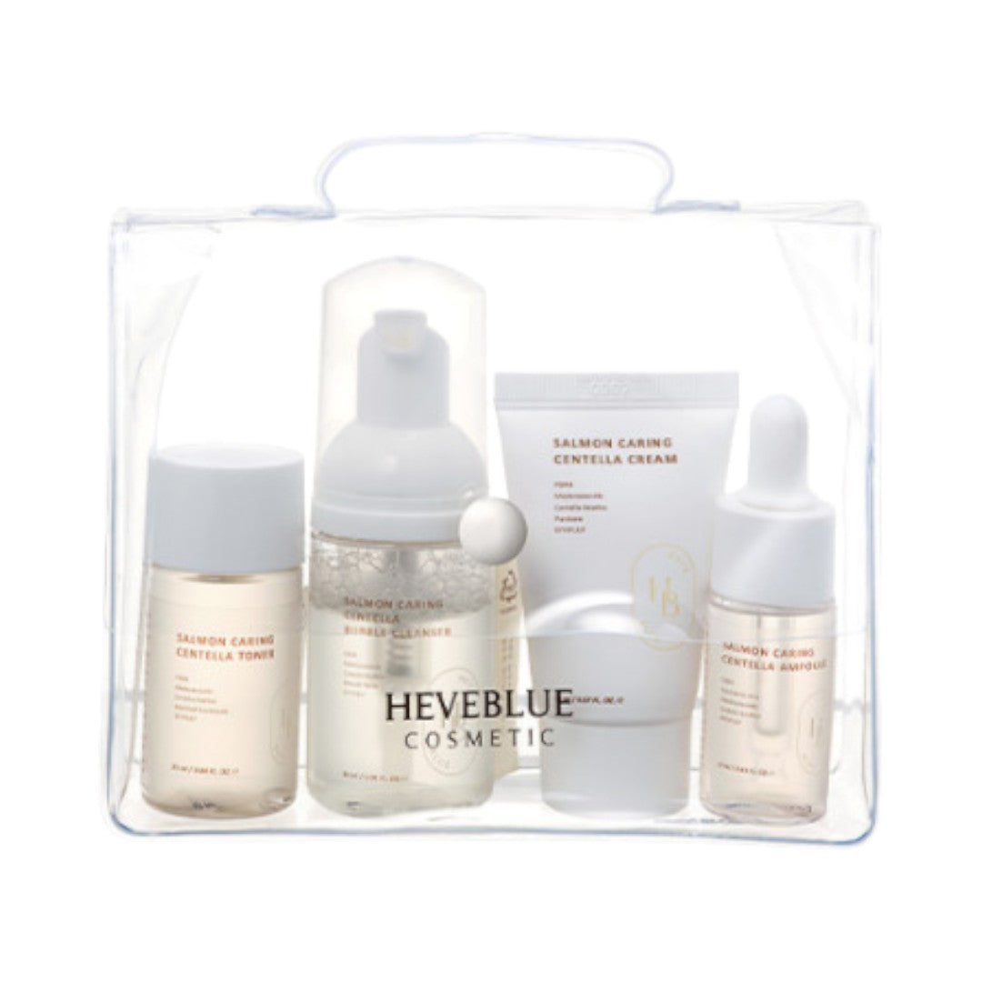 HEVEBLUE - Salmon Caring Centella Special Travel Kit Bag