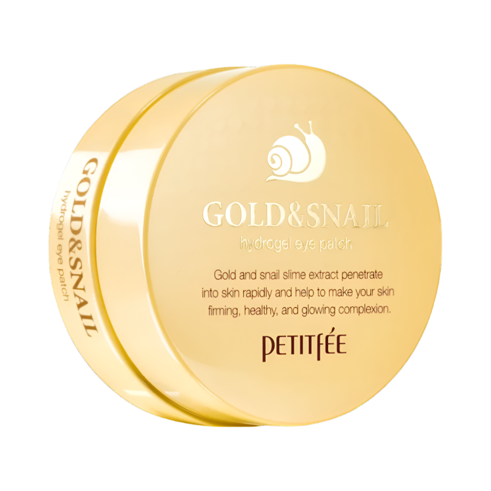 PETITFEE - Gold & Snail Hydrogel Eye Patch - Szemkörnyékápoló tapasz