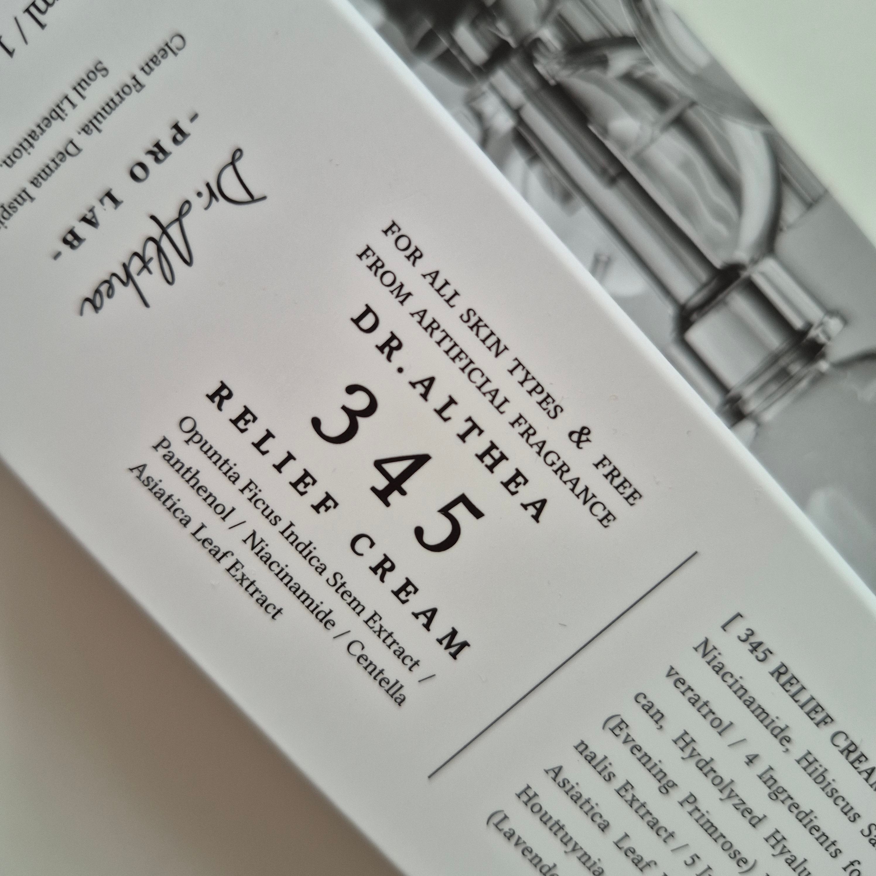 dr althea 345 relief cream -bőrnyugtató krém